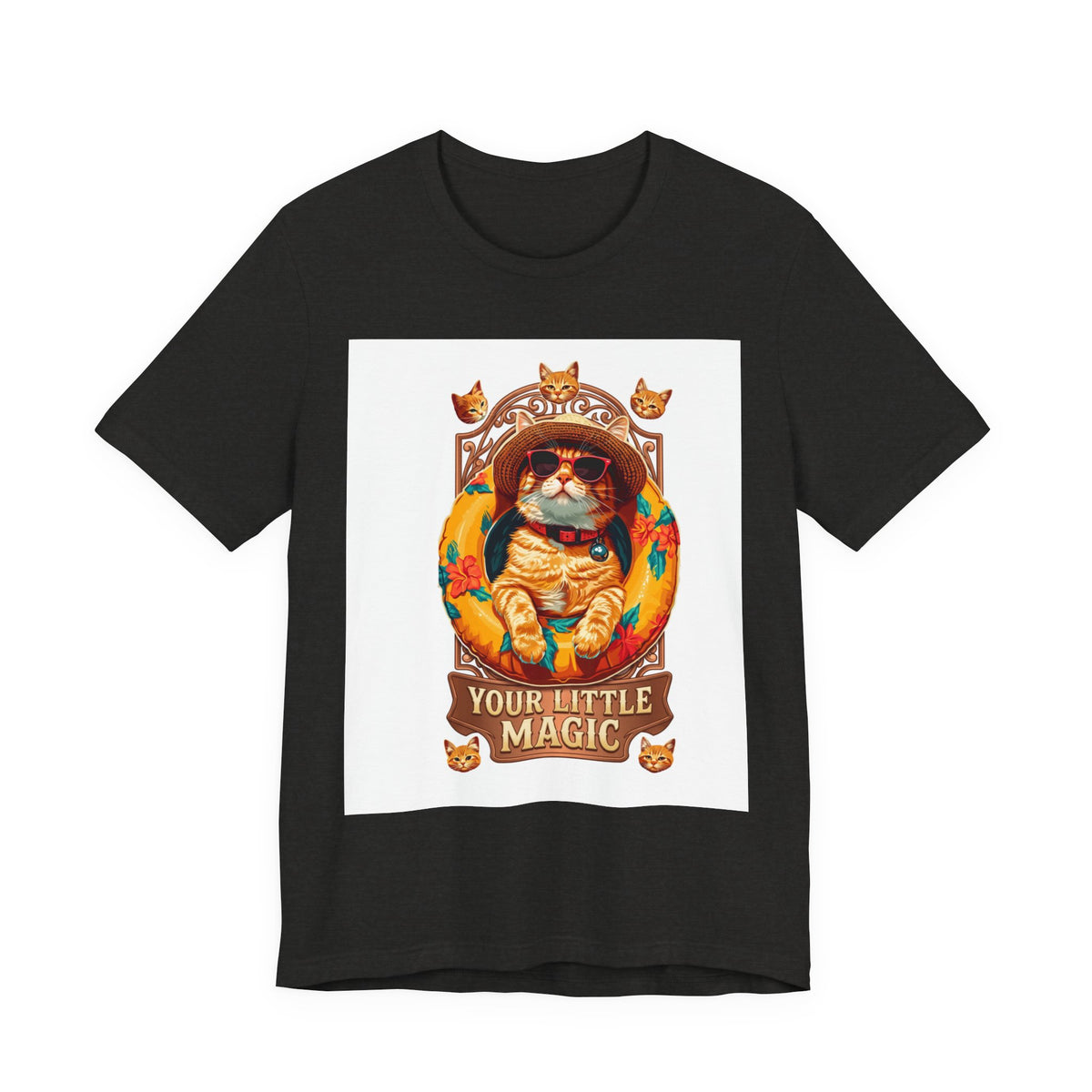Cat Astronaut T-Shirt — "You're My Little Magic" Retro Space Cat Tee