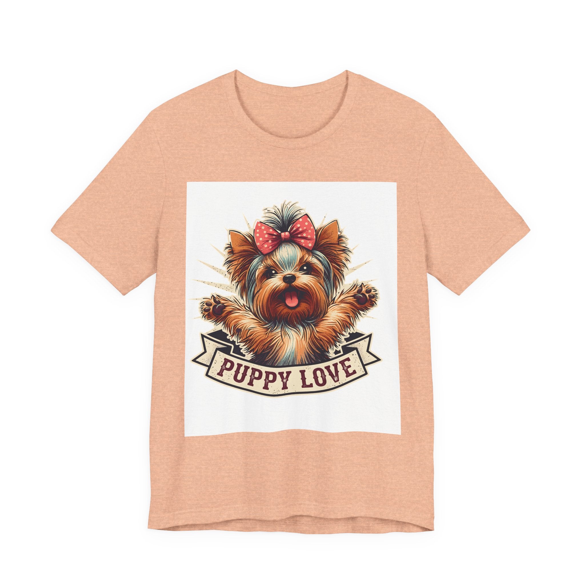 Puppy Love Tee — Cute Yorkie Dog Graphic T-Shirt