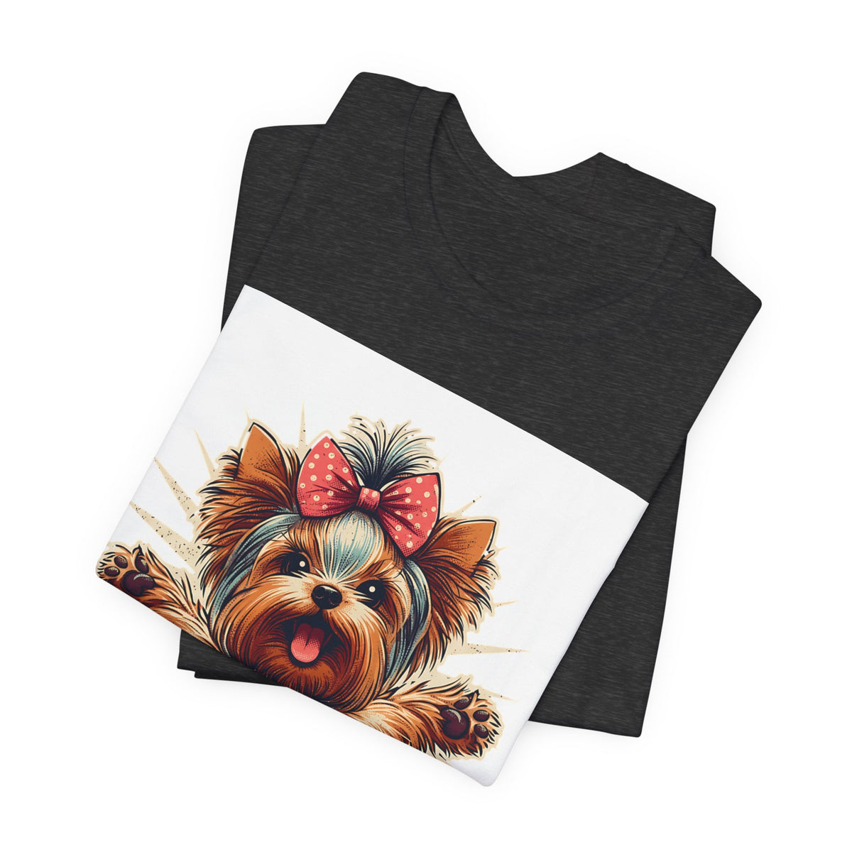 Puppy Love Tee — Cute Yorkie Dog Graphic T-Shirt