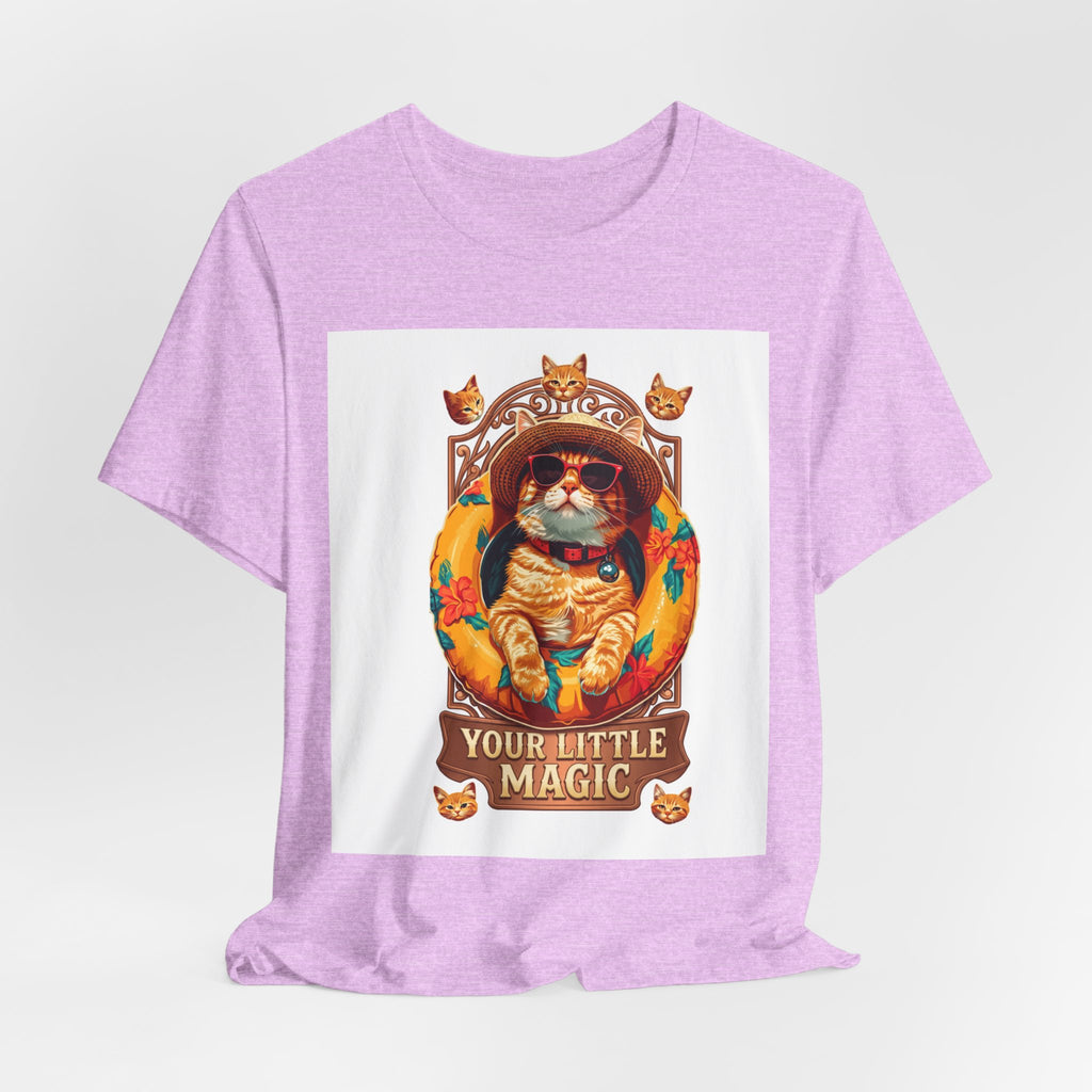 Cat Astronaut T-Shirt — "You're My Little Magic" Retro Space Cat Tee