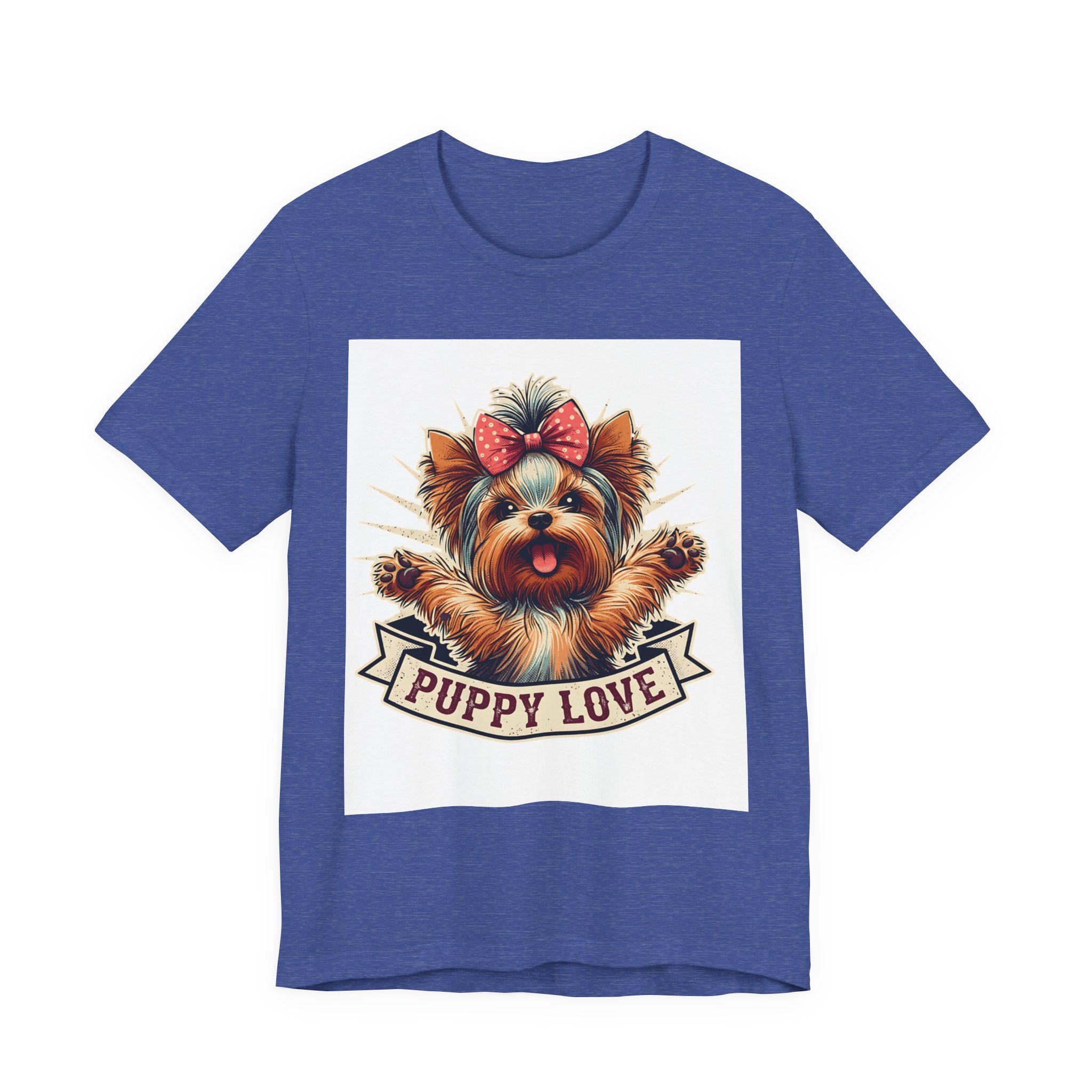 Puppy Love Tee — Cute Yorkie Dog Graphic T-Shirt