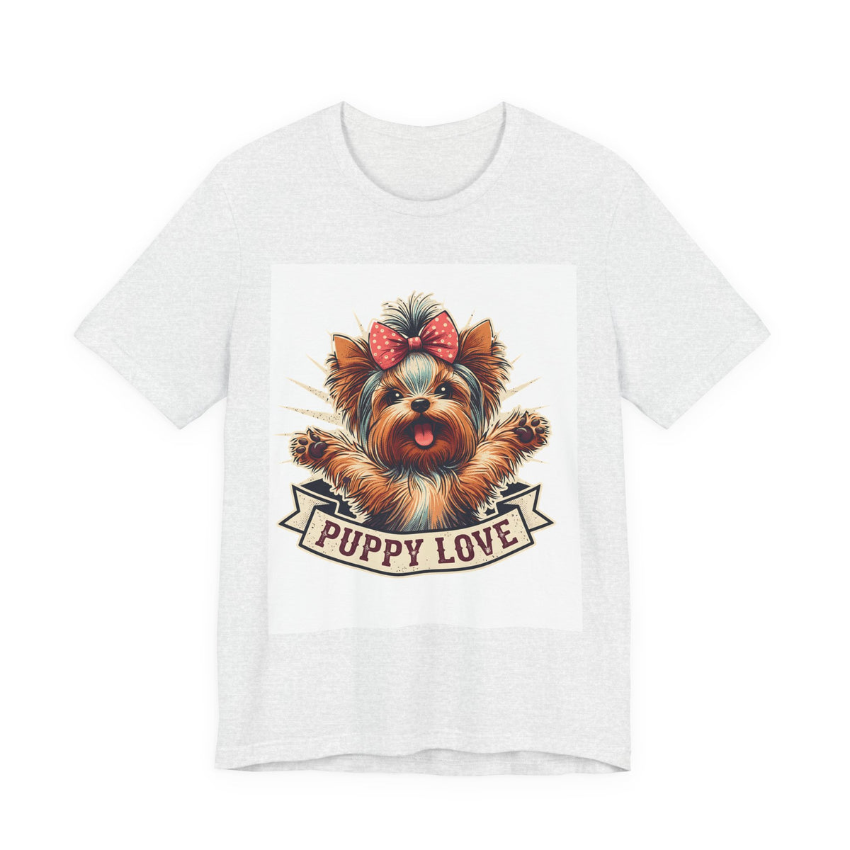 Puppy Love Tee — Cute Yorkie Dog Graphic T-Shirt