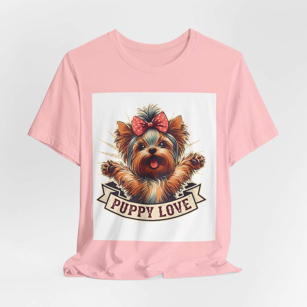 Puppy Love Tee — Cute Yorkie Dog Graphic T-Shirt