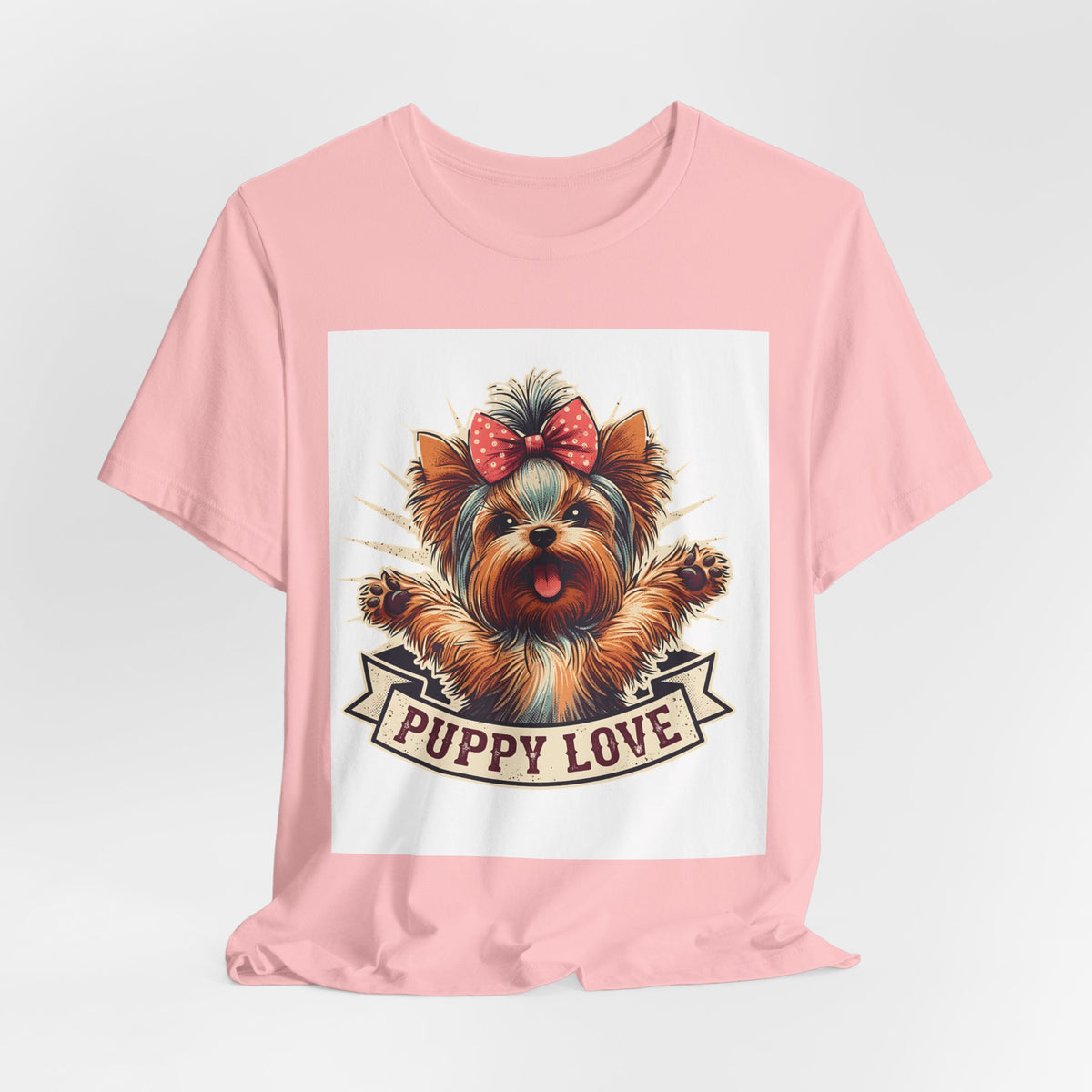 Puppy Love Tee — Cute Yorkie Dog Graphic T-Shirt