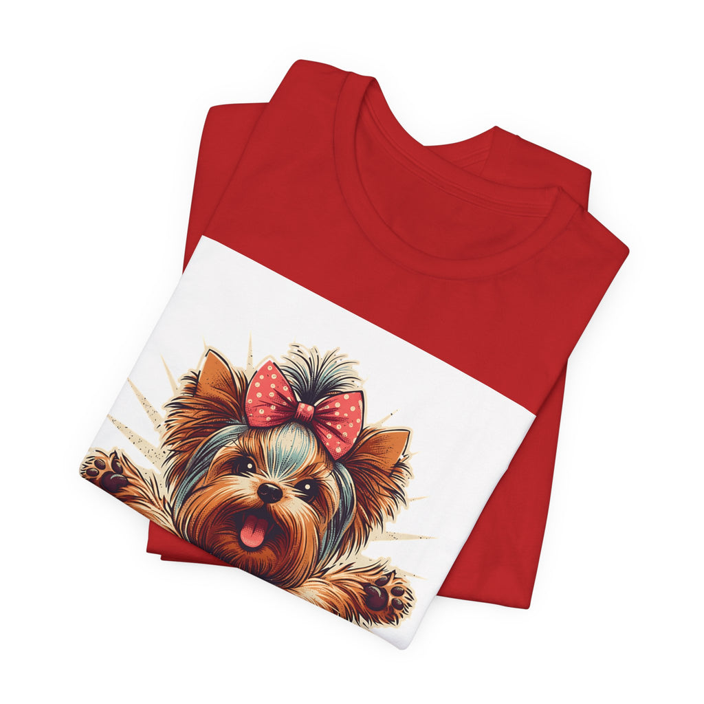 Puppy Love Tee — Cute Yorkie Dog Graphic T-Shirt