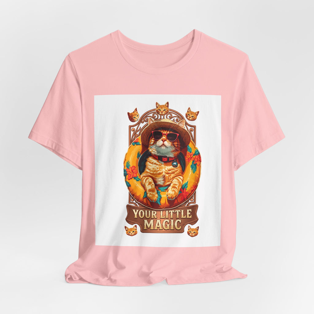 Cat Astronaut T-Shirt — "You're My Little Magic" Retro Space Cat Tee