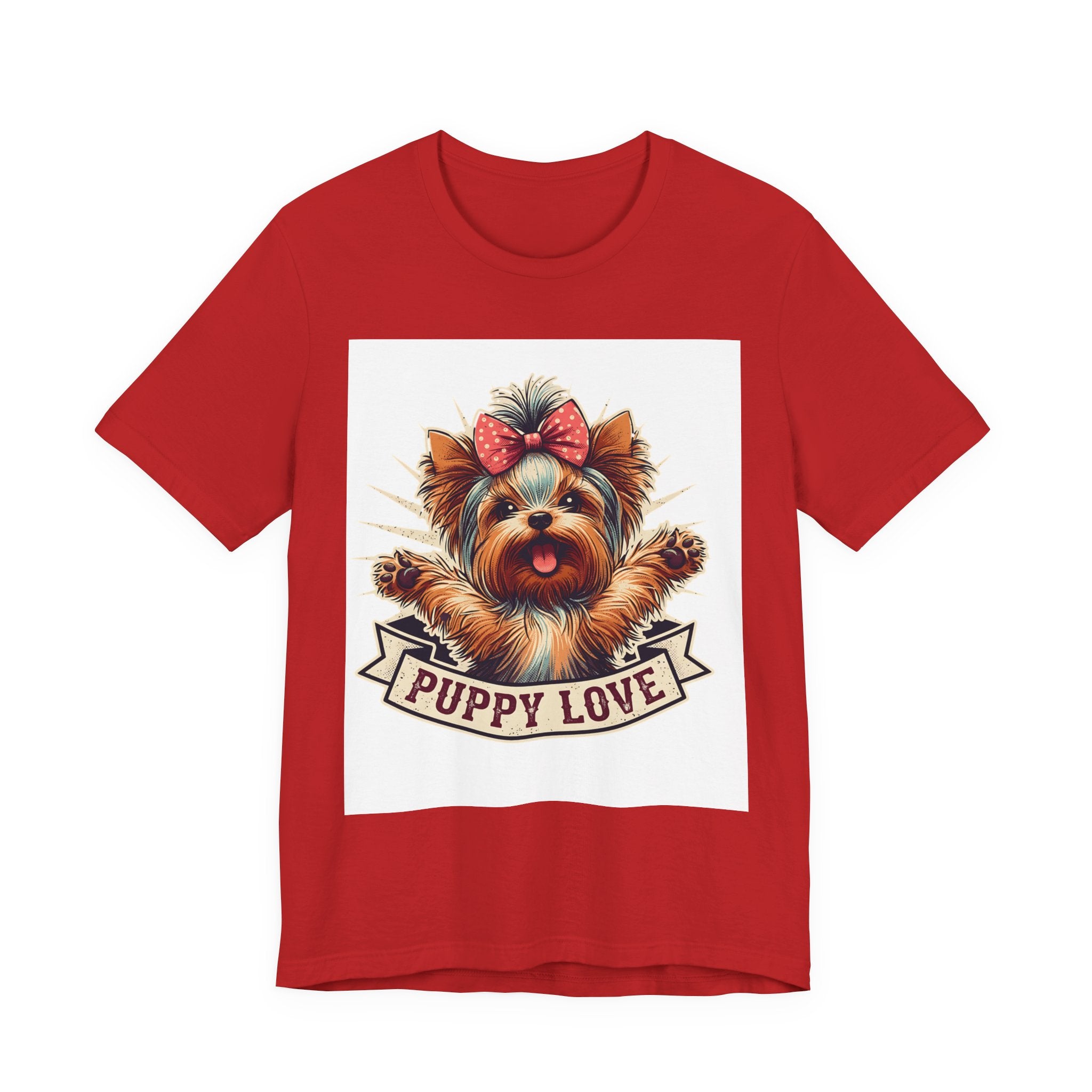 Puppy Love Tee — Cute Yorkie Dog Graphic T-Shirt
