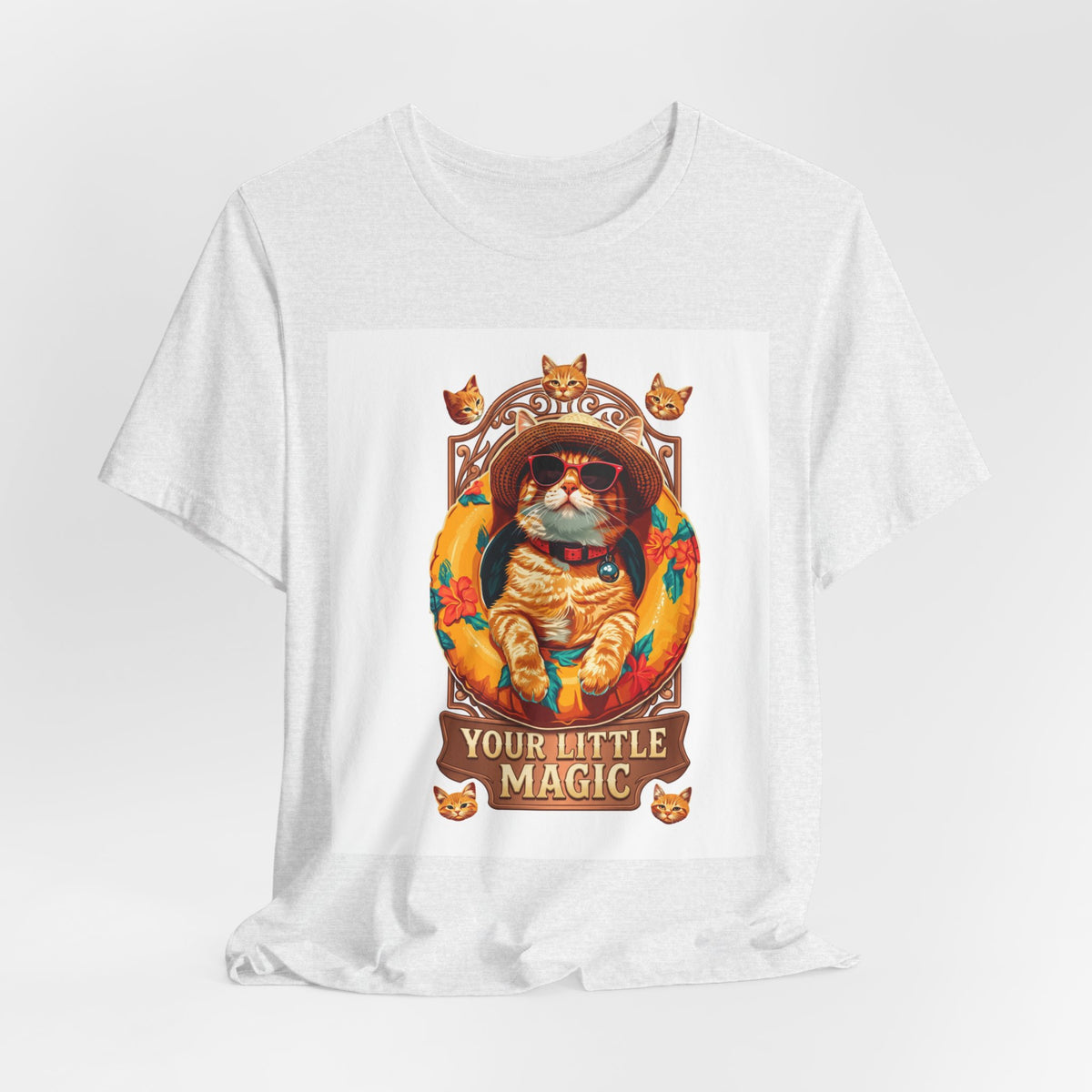 Cat Astronaut T-Shirt — "You're My Little Magic" Retro Space Cat Tee