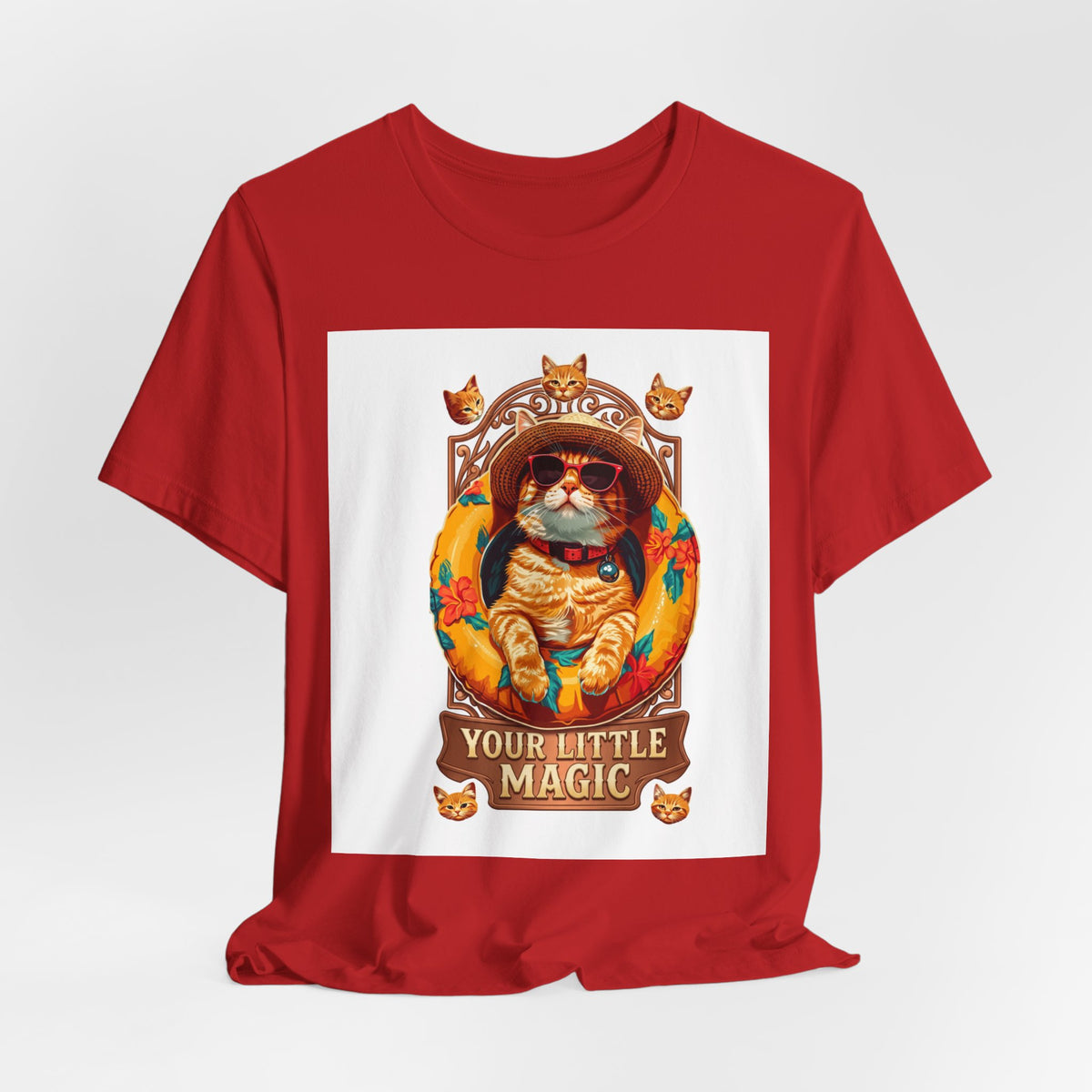 Cat Astronaut T-Shirt — "You're My Little Magic" Retro Space Cat Tee