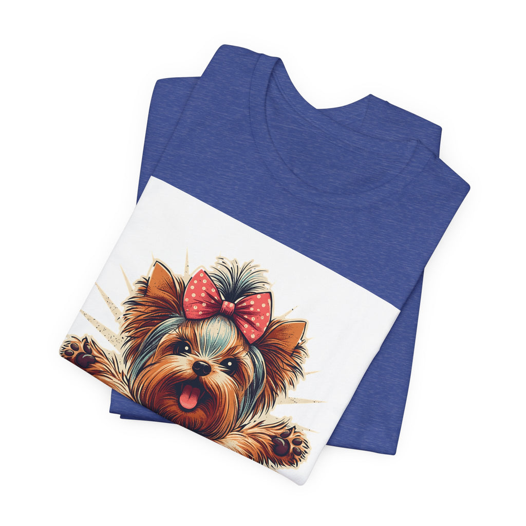 Puppy Love Tee — Cute Yorkie Dog Graphic T-Shirt