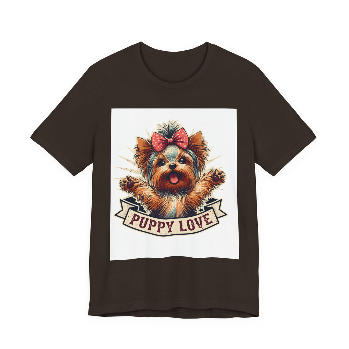 Puppy Love Tee — Cute Yorkie Dog Graphic T-Shirt