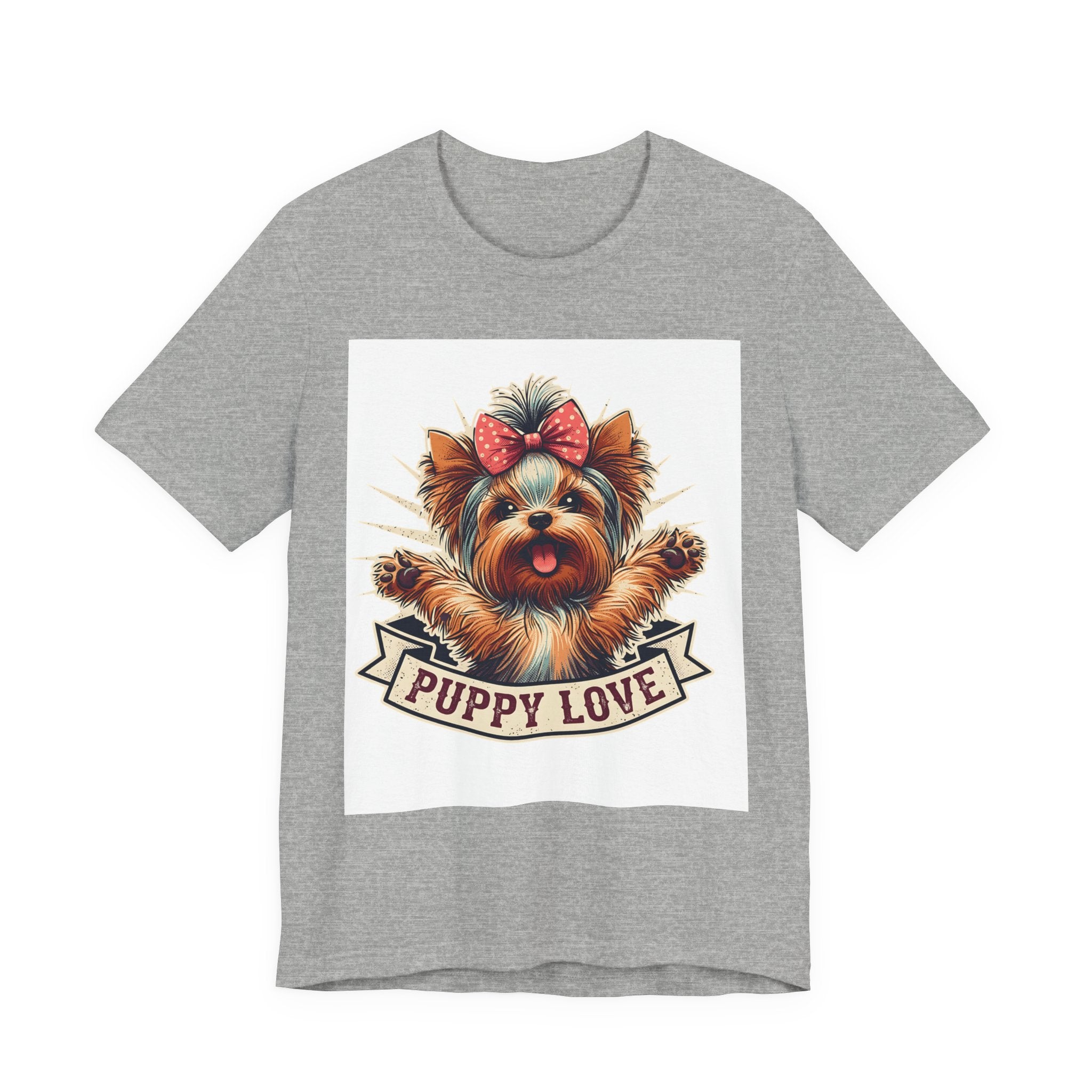 Puppy Love Tee — Cute Yorkie Dog Graphic T-Shirt