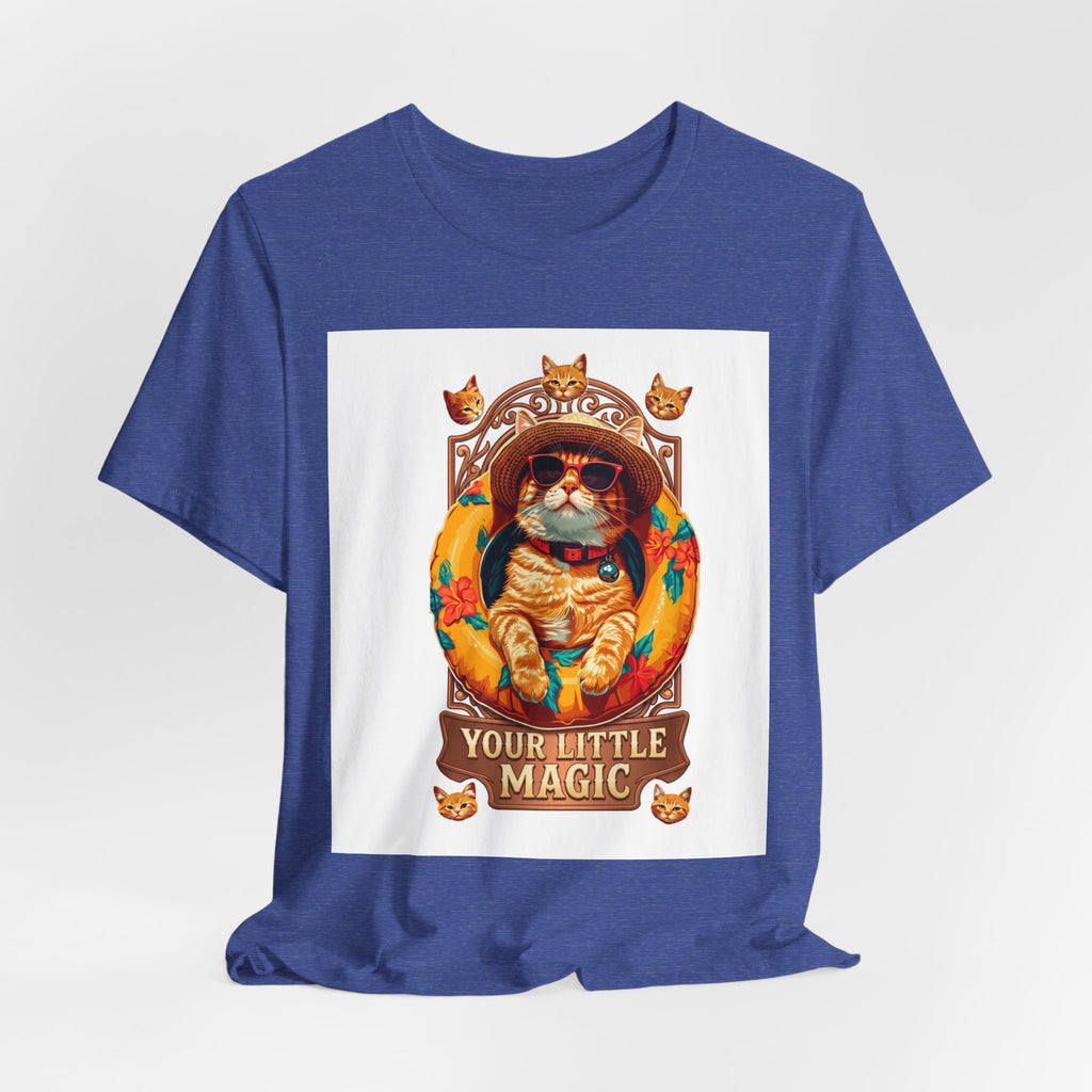 Cat Astronaut T-Shirt — "You're My Little Magic" Retro Space Cat Tee