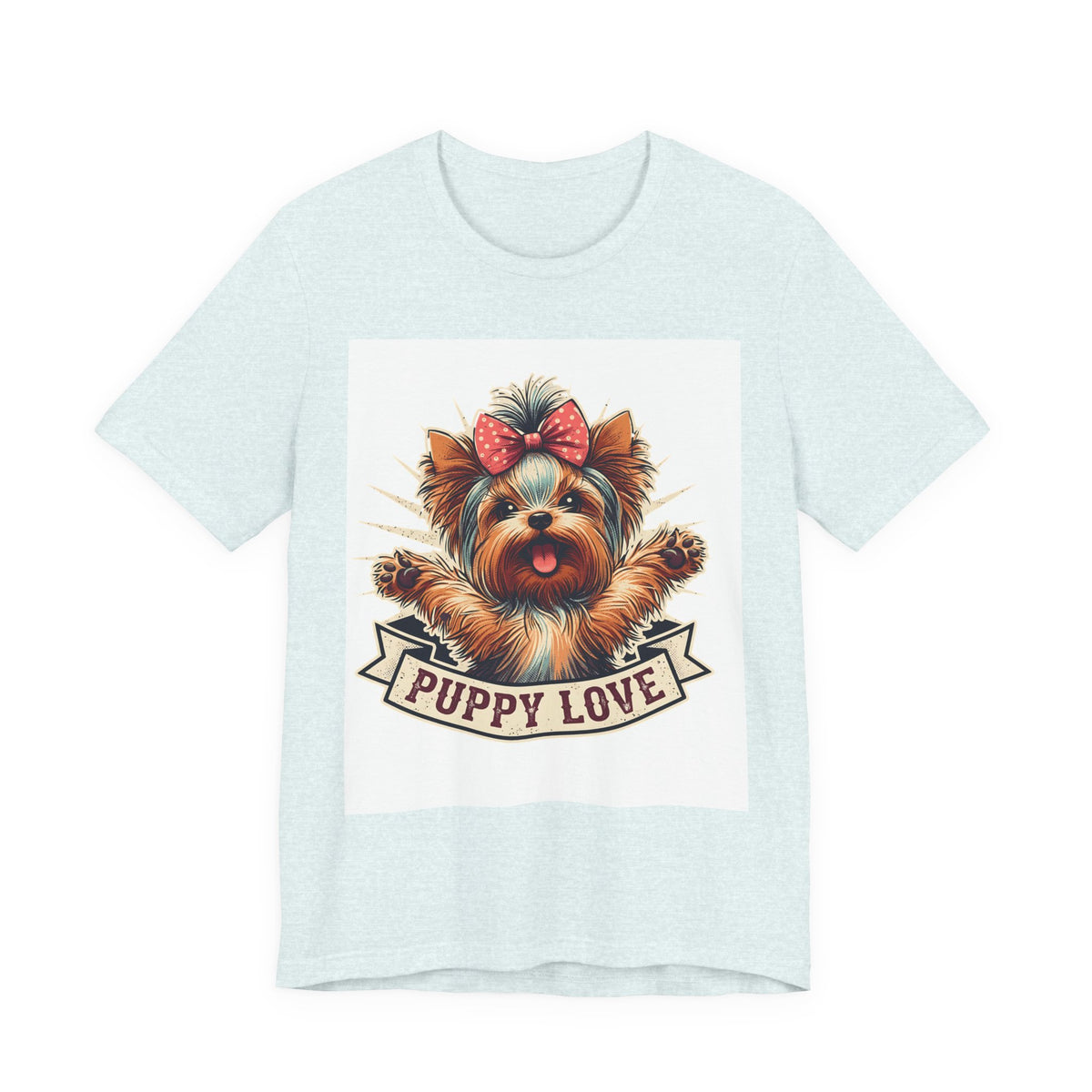 Puppy Love Tee — Cute Yorkie Dog Graphic T-Shirt