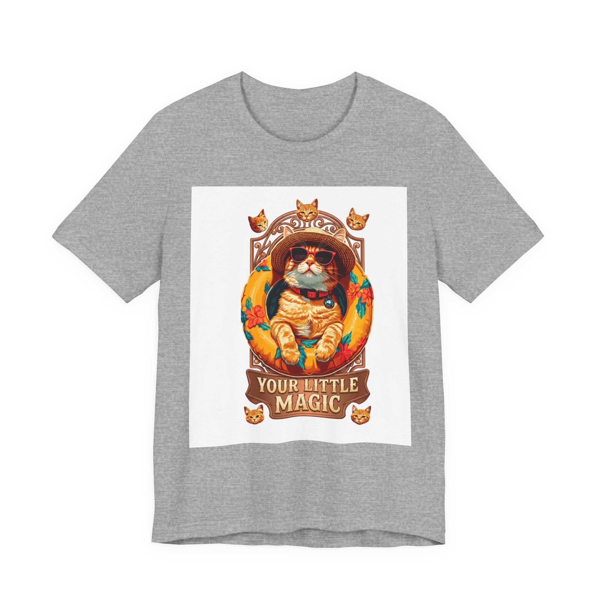 Cat Astronaut T-Shirt — "You're My Little Magic" Retro Space Cat Tee