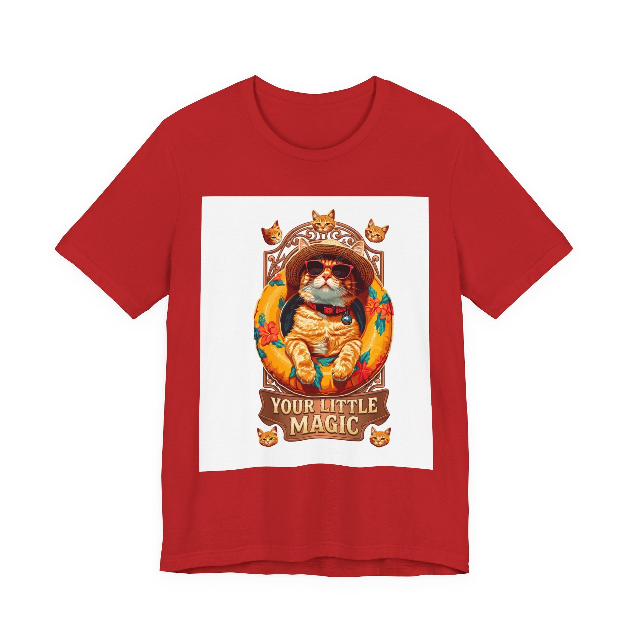 Cat Astronaut T-Shirt — "You're My Little Magic" Retro Space Cat Tee