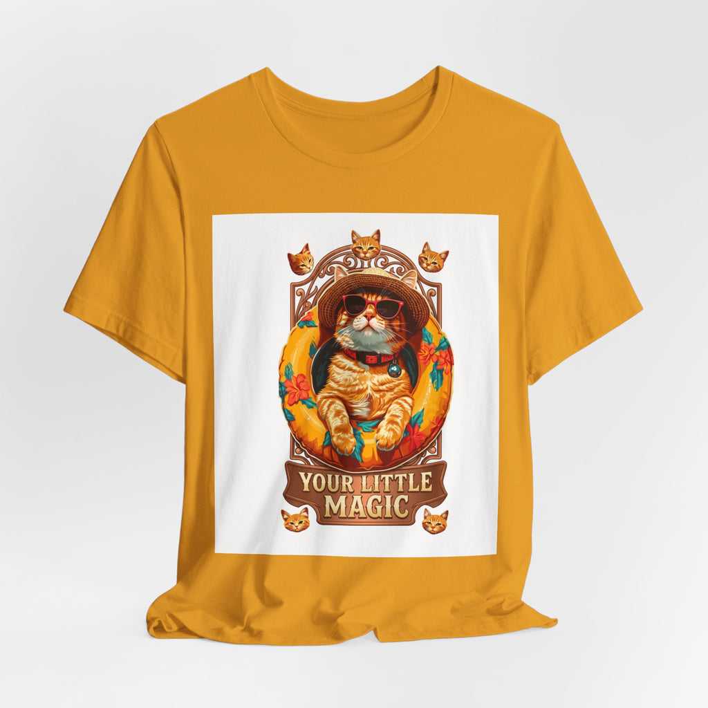 Cat Astronaut T-Shirt — "You're My Little Magic" Retro Space Cat Tee