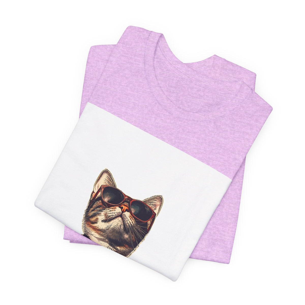 Cat in Sunglasses Hawaiian Shirt T-Shirt — Cool Vacation Cat Tee