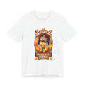 Your Little Magic Cat in a Pool Float T-Shirt in White, front view