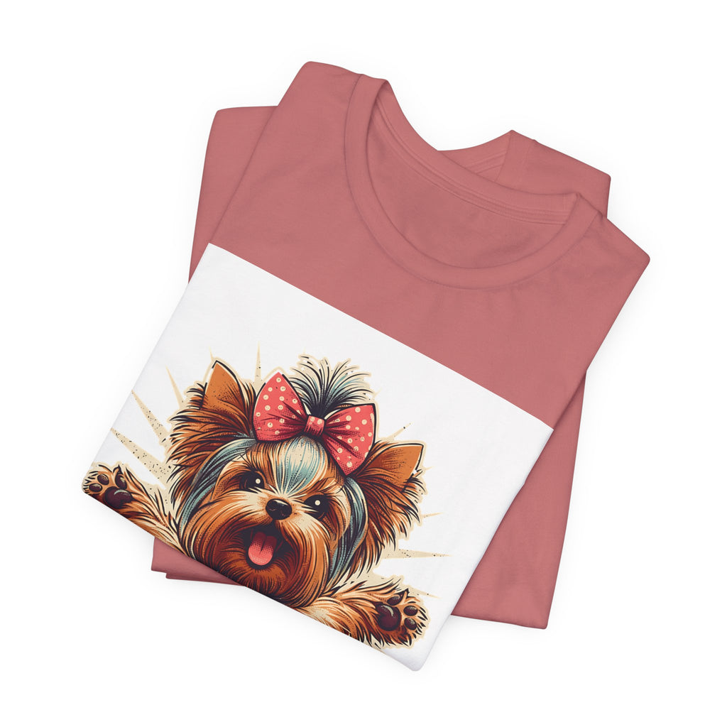 Puppy Love Tee — Cute Yorkie Dog Graphic T-Shirt