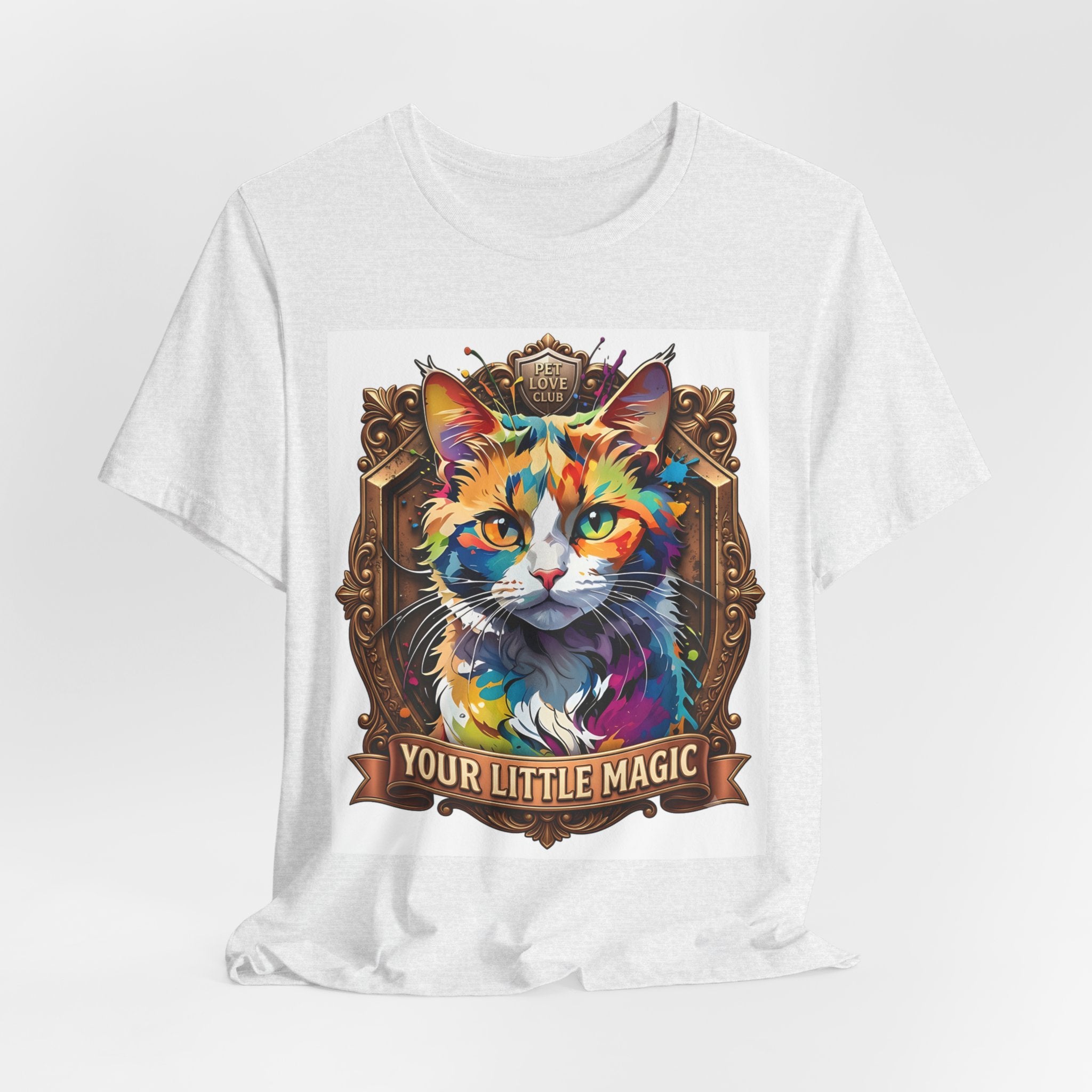Cat T-Shirt — Colorful 'Your Little Magic' Graphic Tee