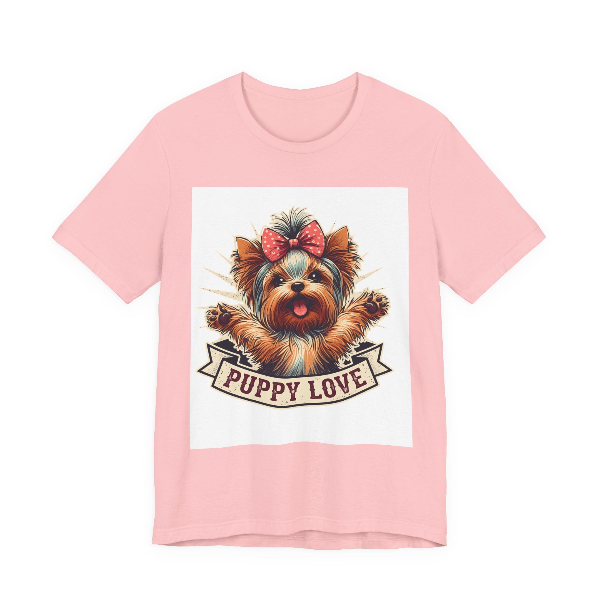 Puppy Love Tee — Cute Yorkie Dog Graphic T-Shirt
