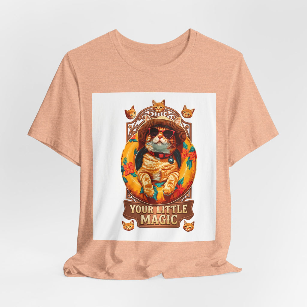 Cat Astronaut T-Shirt — "You're My Little Magic" Retro Space Cat Tee