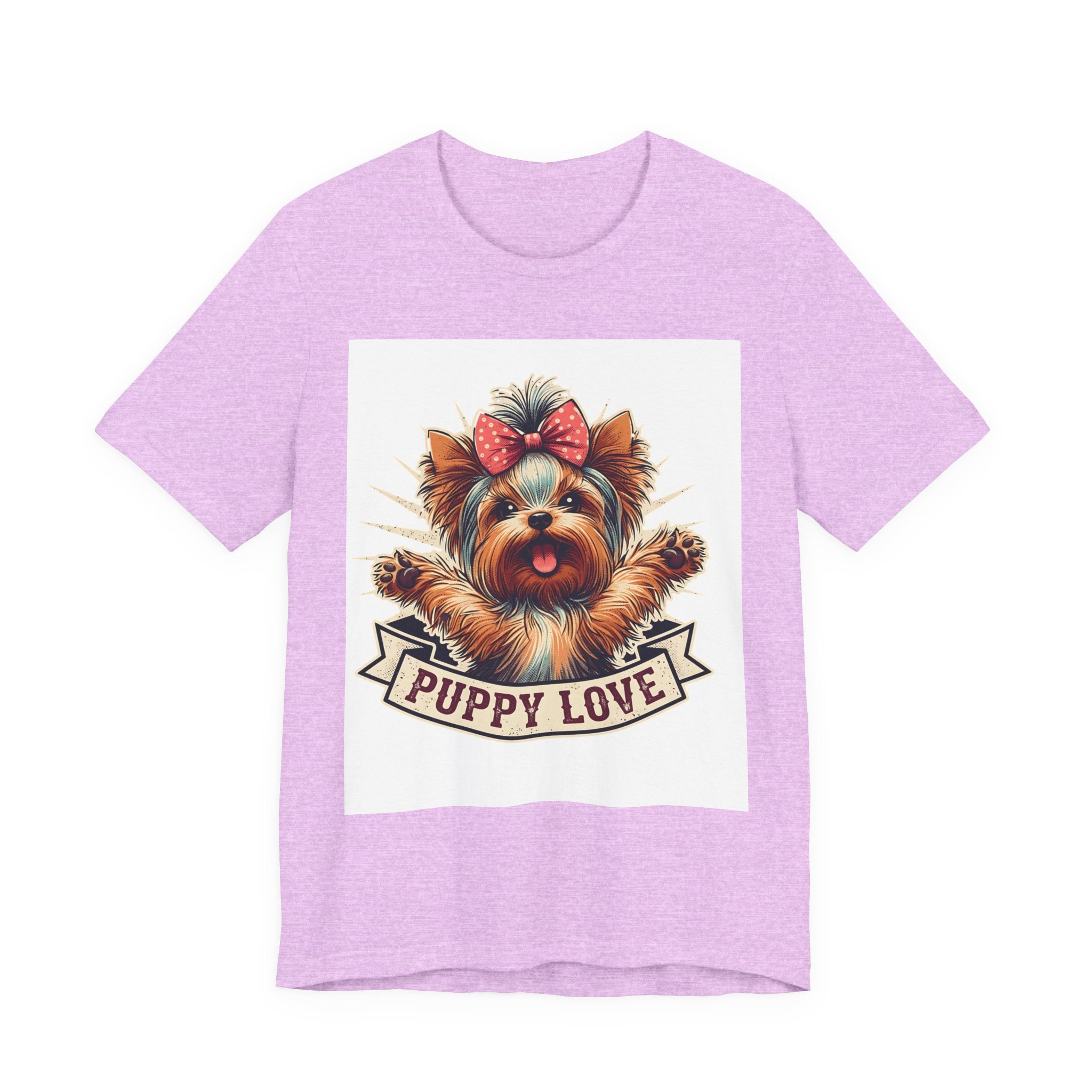 Puppy Love Tee — Cute Yorkie Dog Graphic T-Shirt