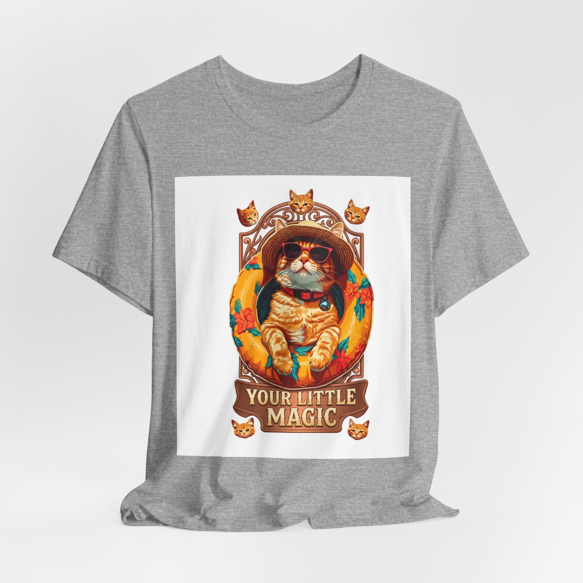 Cat Astronaut T-Shirt — "You're My Little Magic" Retro Space Cat Tee