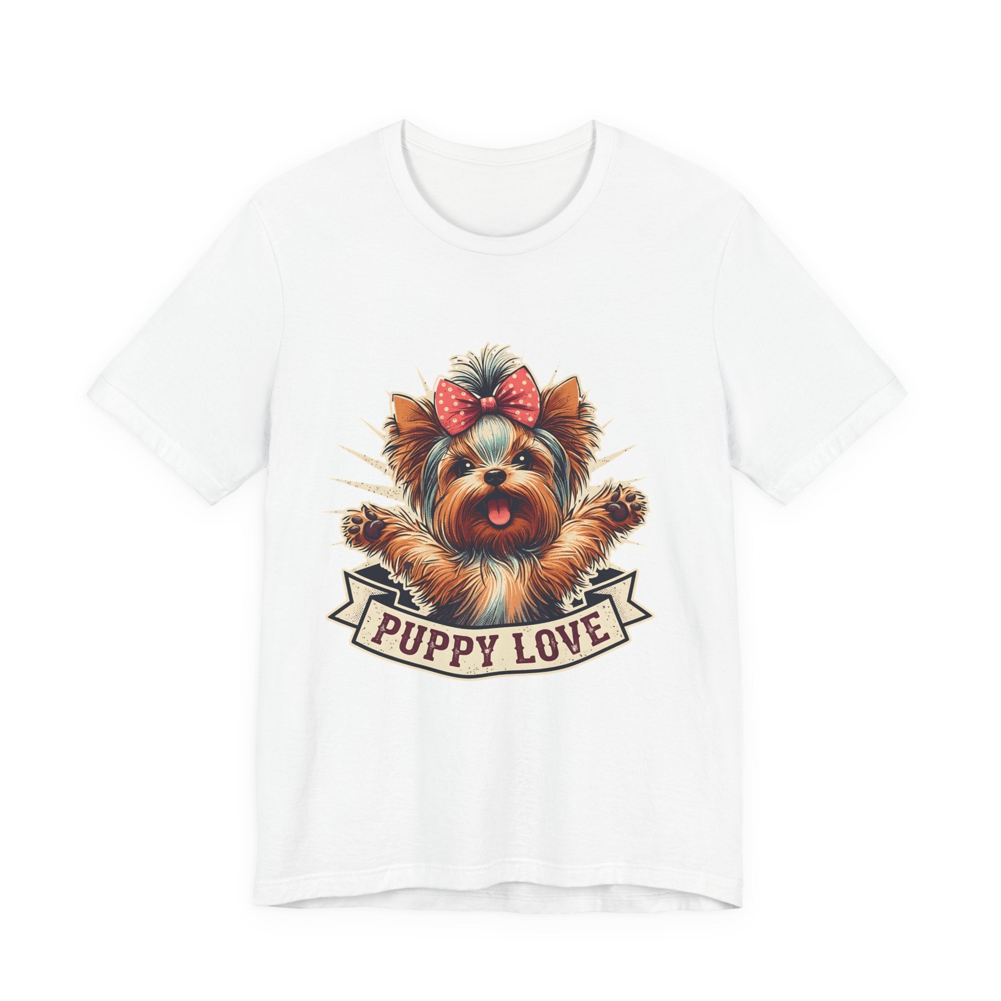Puppy Love Tee — Cute Yorkie Dog Graphic T-Shirt