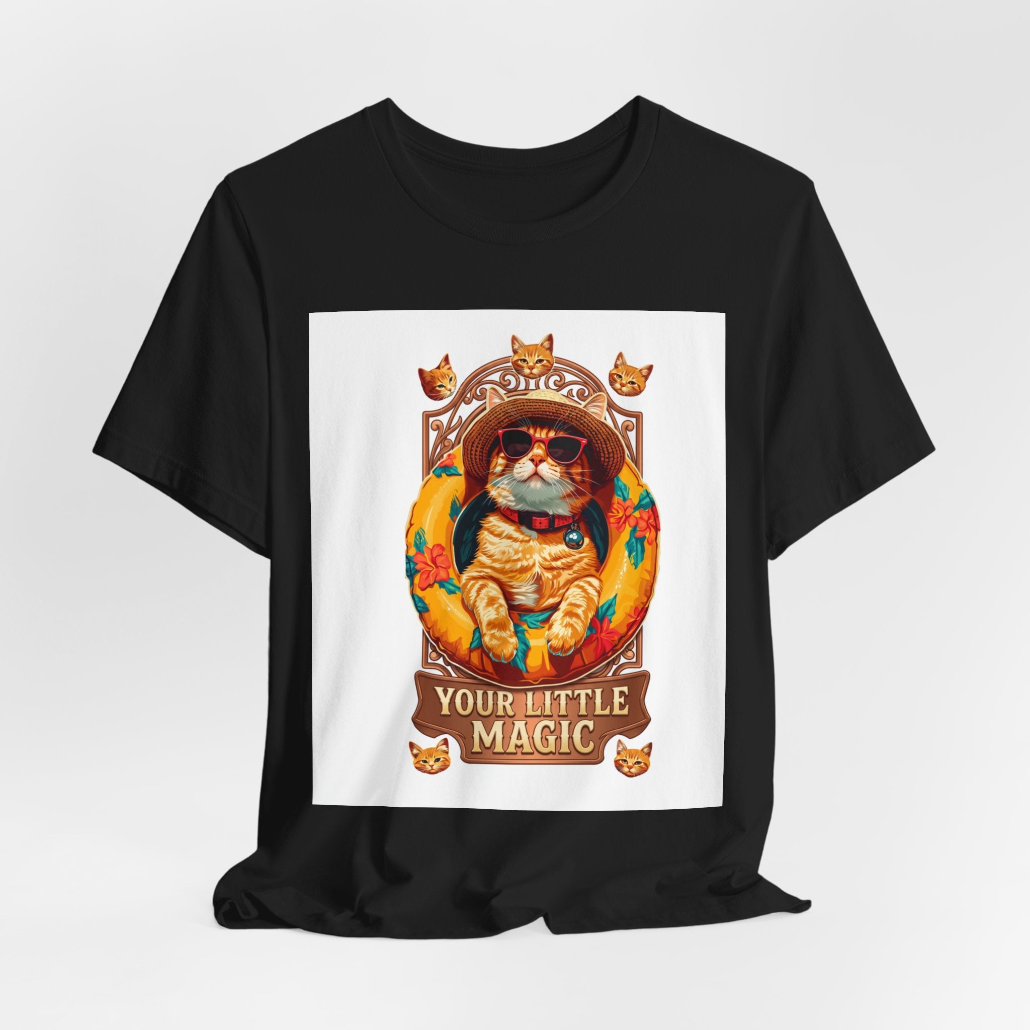 Cat Astronaut T-Shirt — "You're My Little Magic" Retro Space Cat Tee