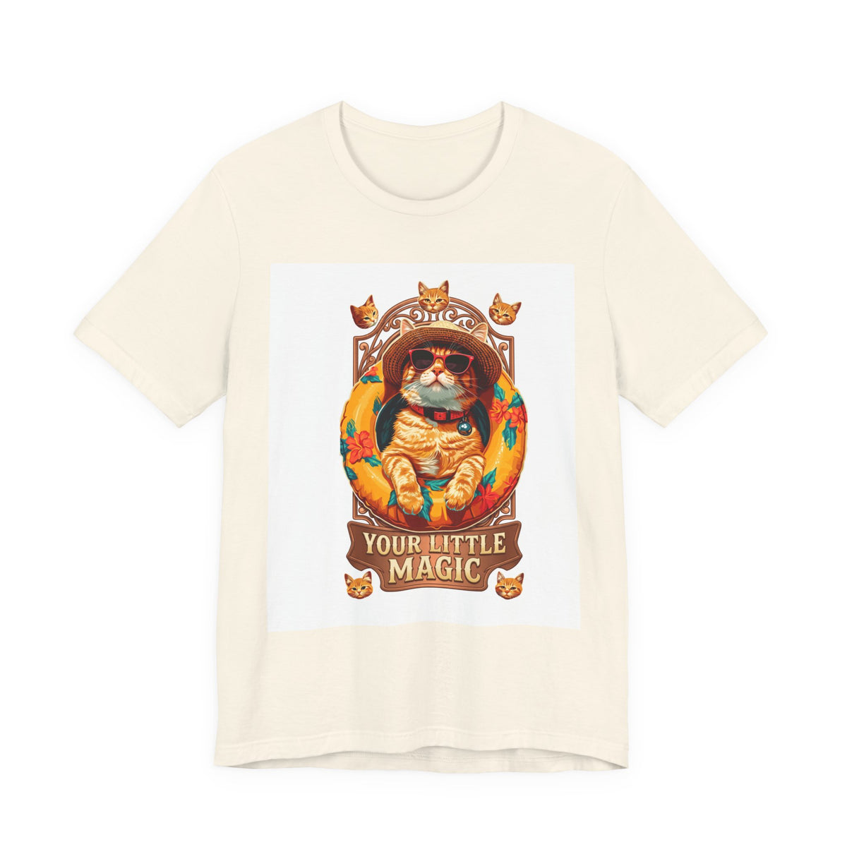 Cat Astronaut T-Shirt — "You're My Little Magic" Retro Space Cat Tee