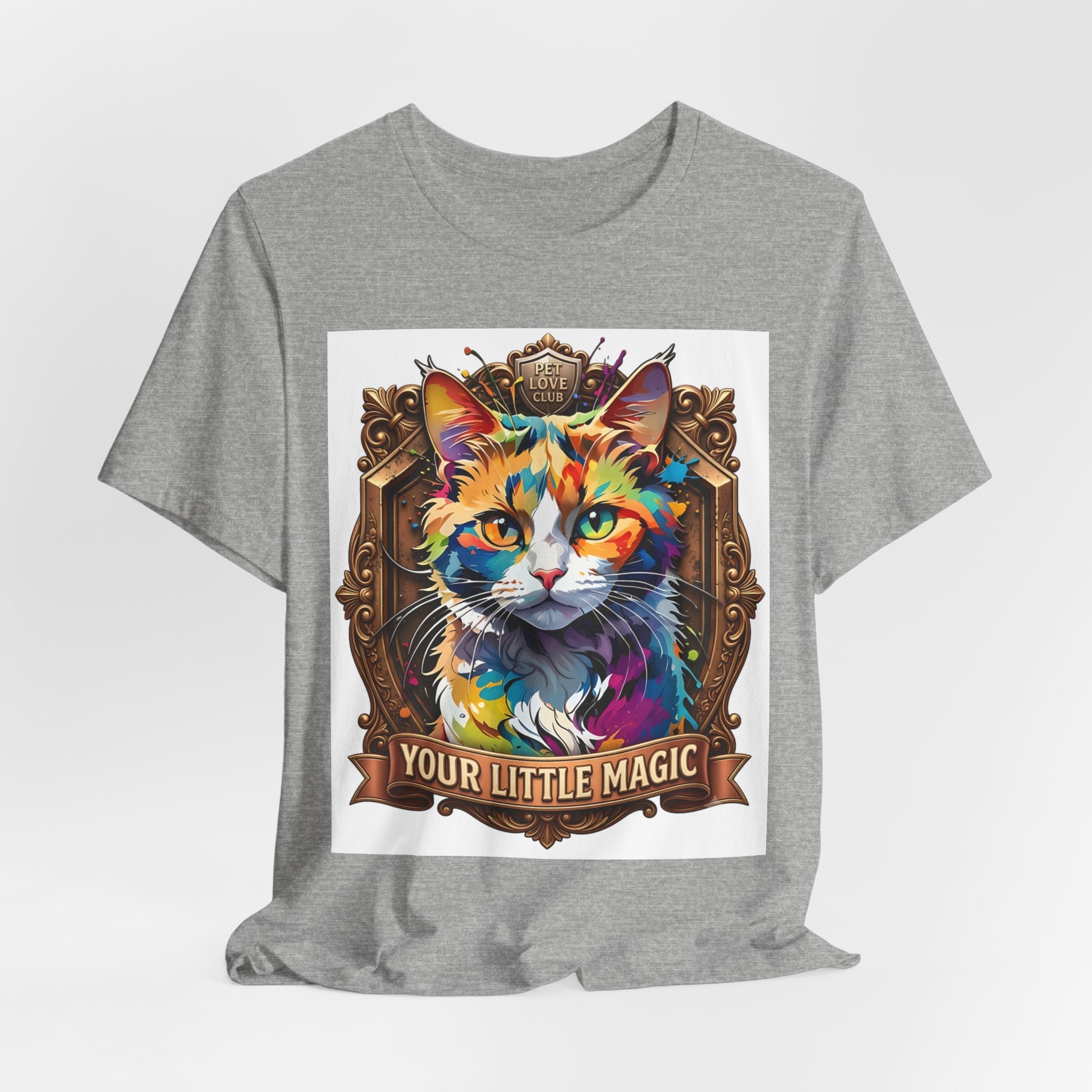 Cat T-Shirt — Colorful 'Your Little Magic' Graphic Tee