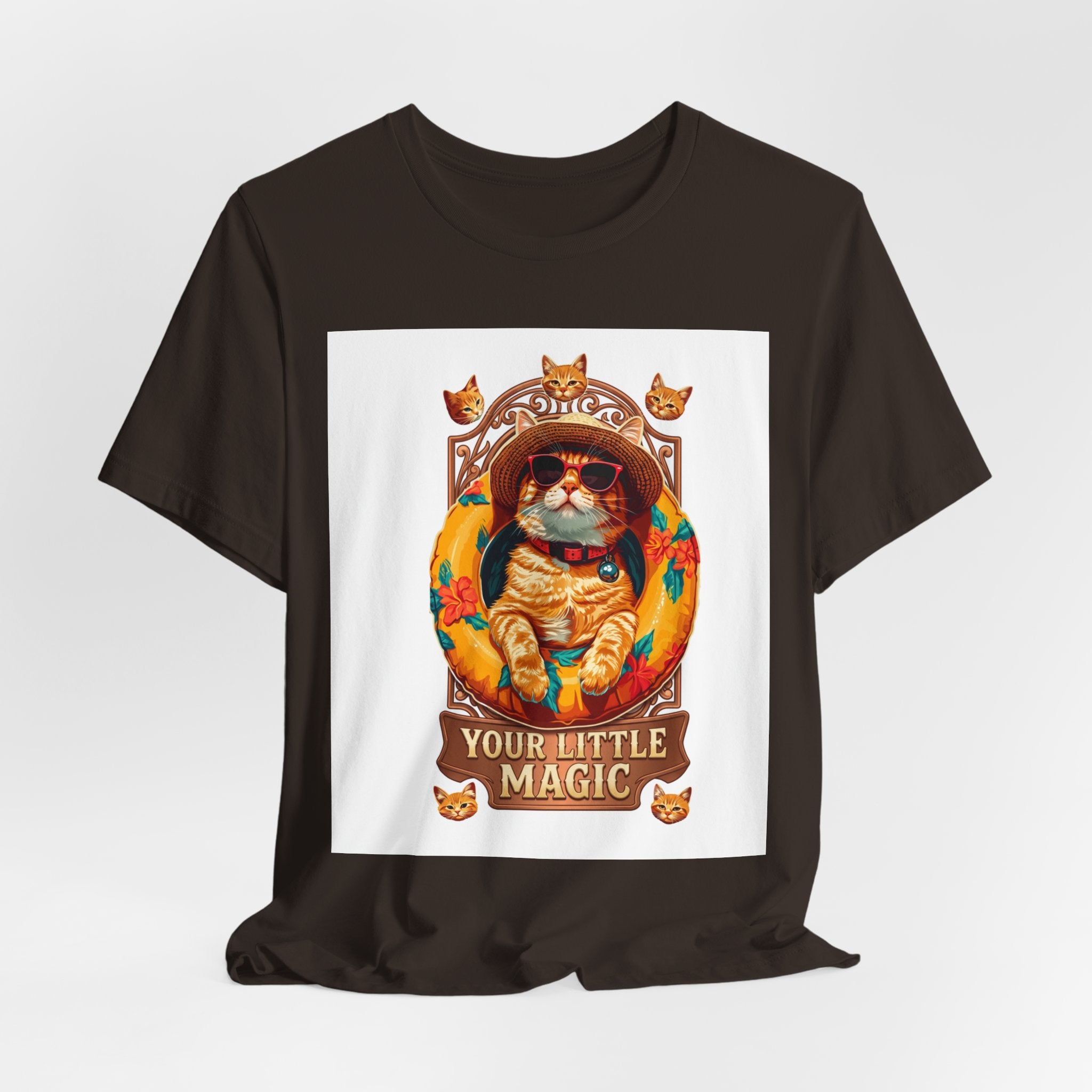 Cat Astronaut T-Shirt — "You're My Little Magic" Retro Space Cat Tee