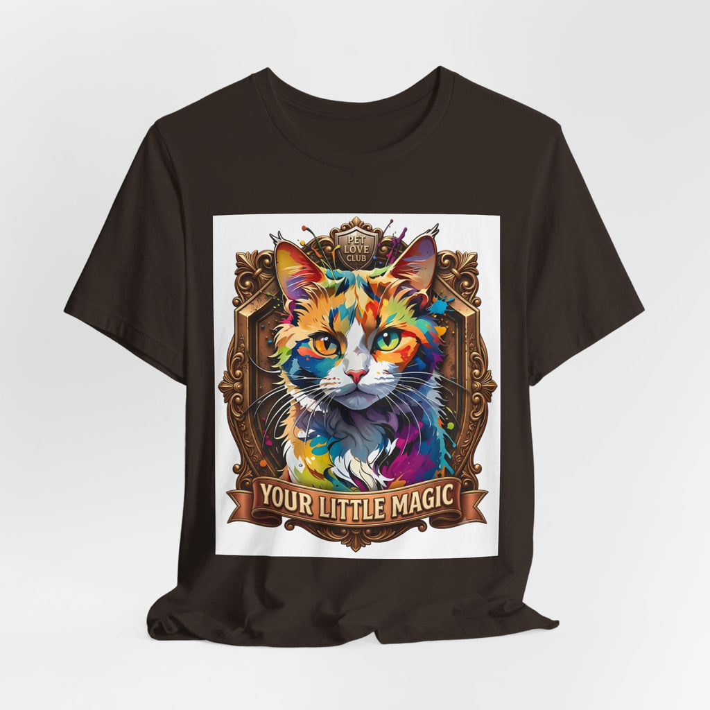 Cat T-Shirt — Colorful 'Your Little Magic' Graphic Tee