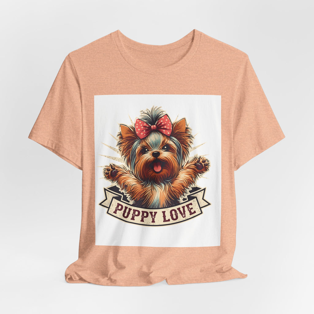 Puppy Love Tee — Cute Yorkie Dog Graphic T-Shirt