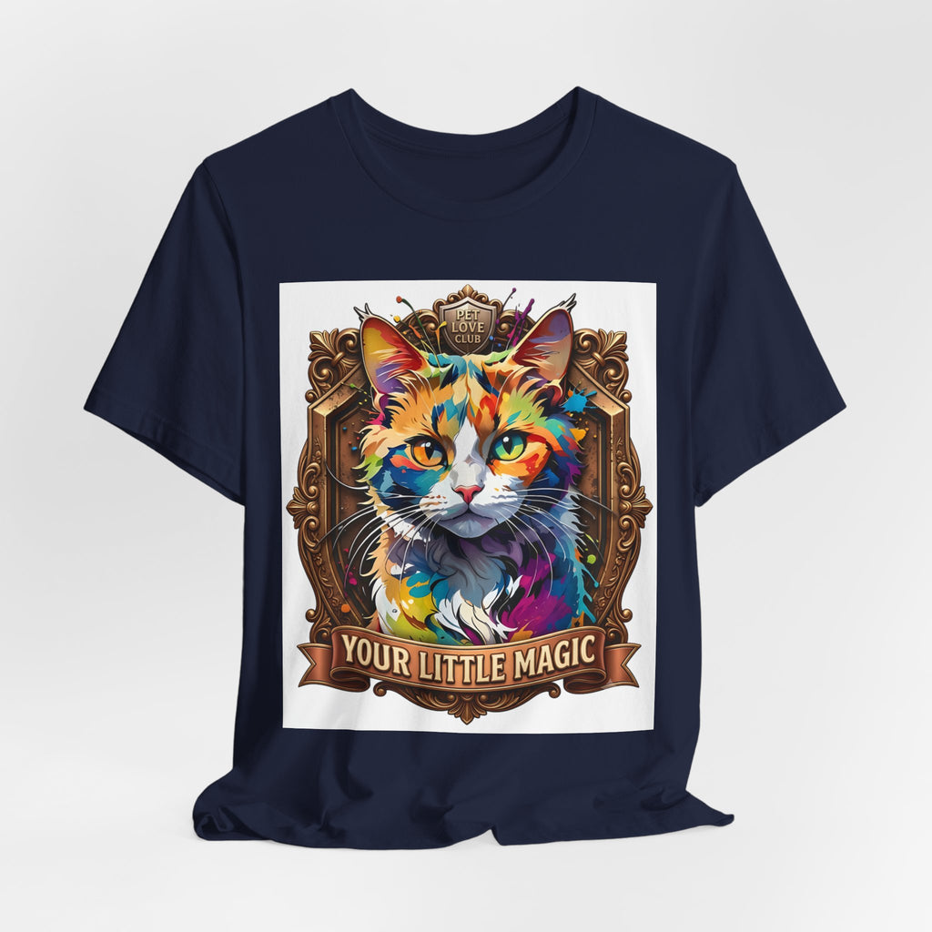 Cat T-Shirt — Colorful 'Your Little Magic' Graphic Tee