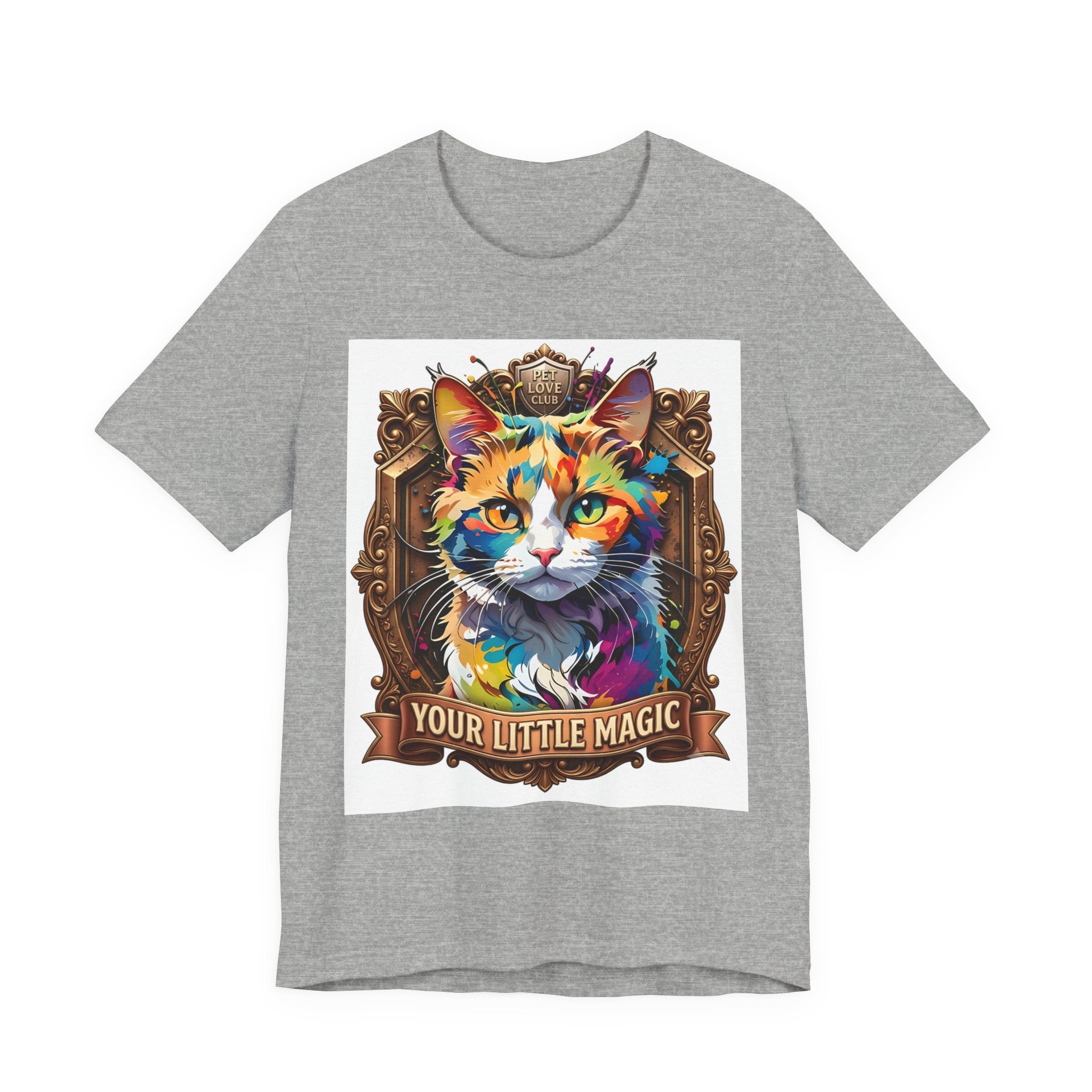 Cat T-Shirt — Colorful 'Your Little Magic' Graphic Tee