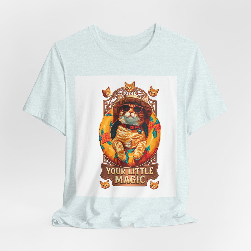 Cat Astronaut T-Shirt — "You're My Little Magic" Retro Space Cat Tee