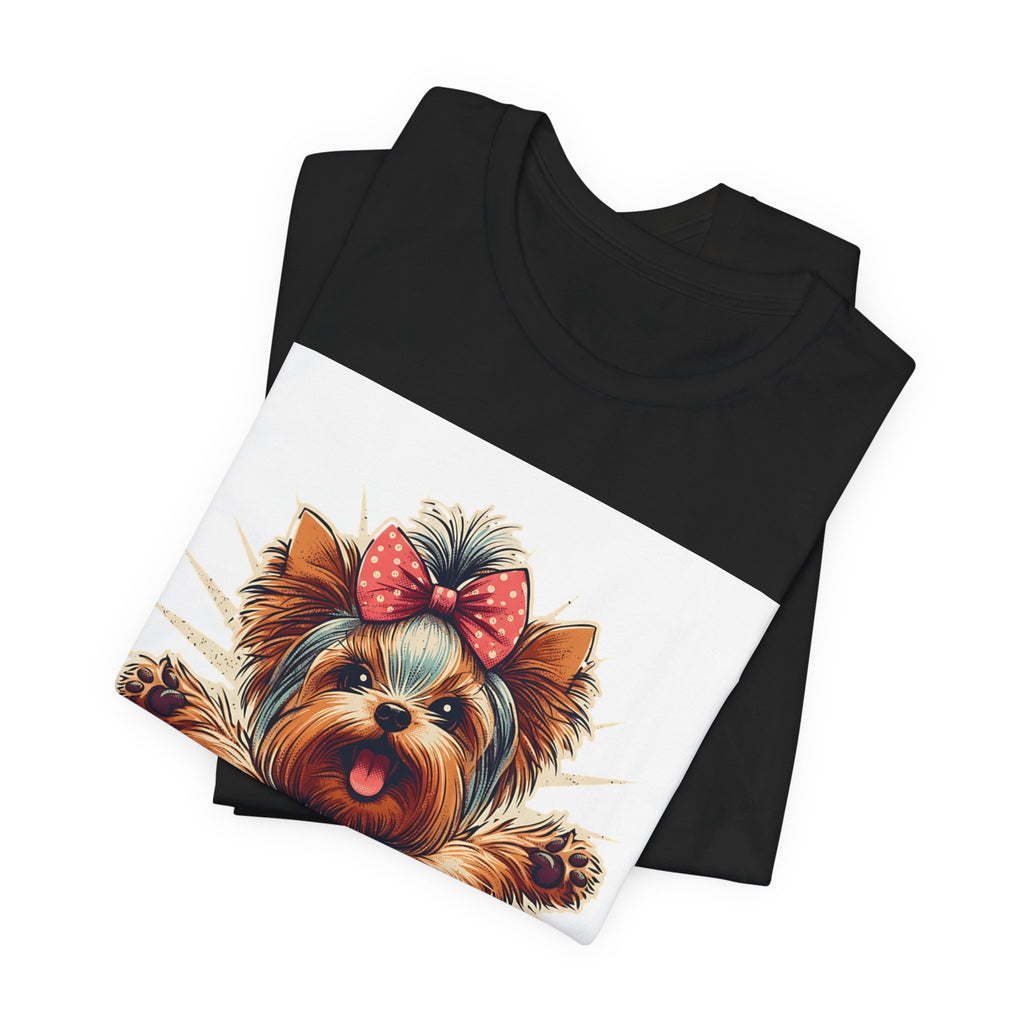 Puppy Love Tee — Cute Yorkie Dog Graphic T-Shirt