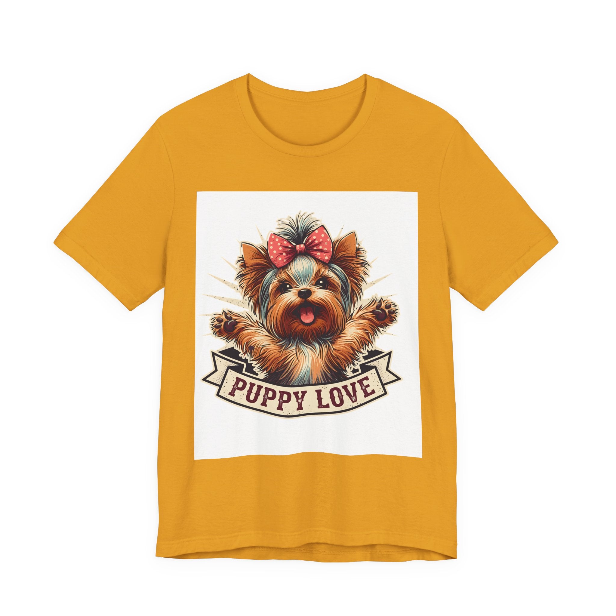 Puppy Love Tee — Cute Yorkie Dog Graphic T-Shirt