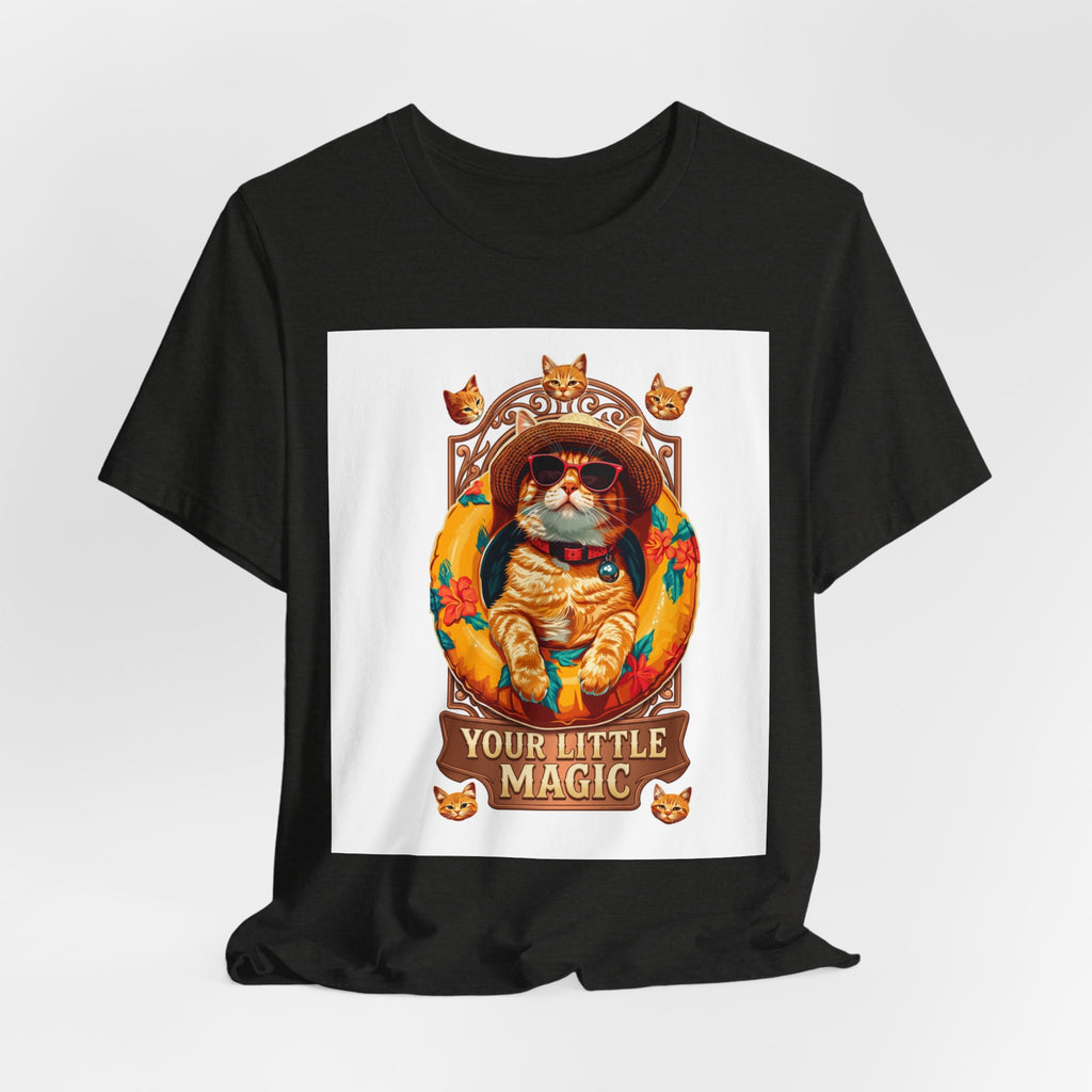 Cat Astronaut T-Shirt — "You're My Little Magic" Retro Space Cat Tee