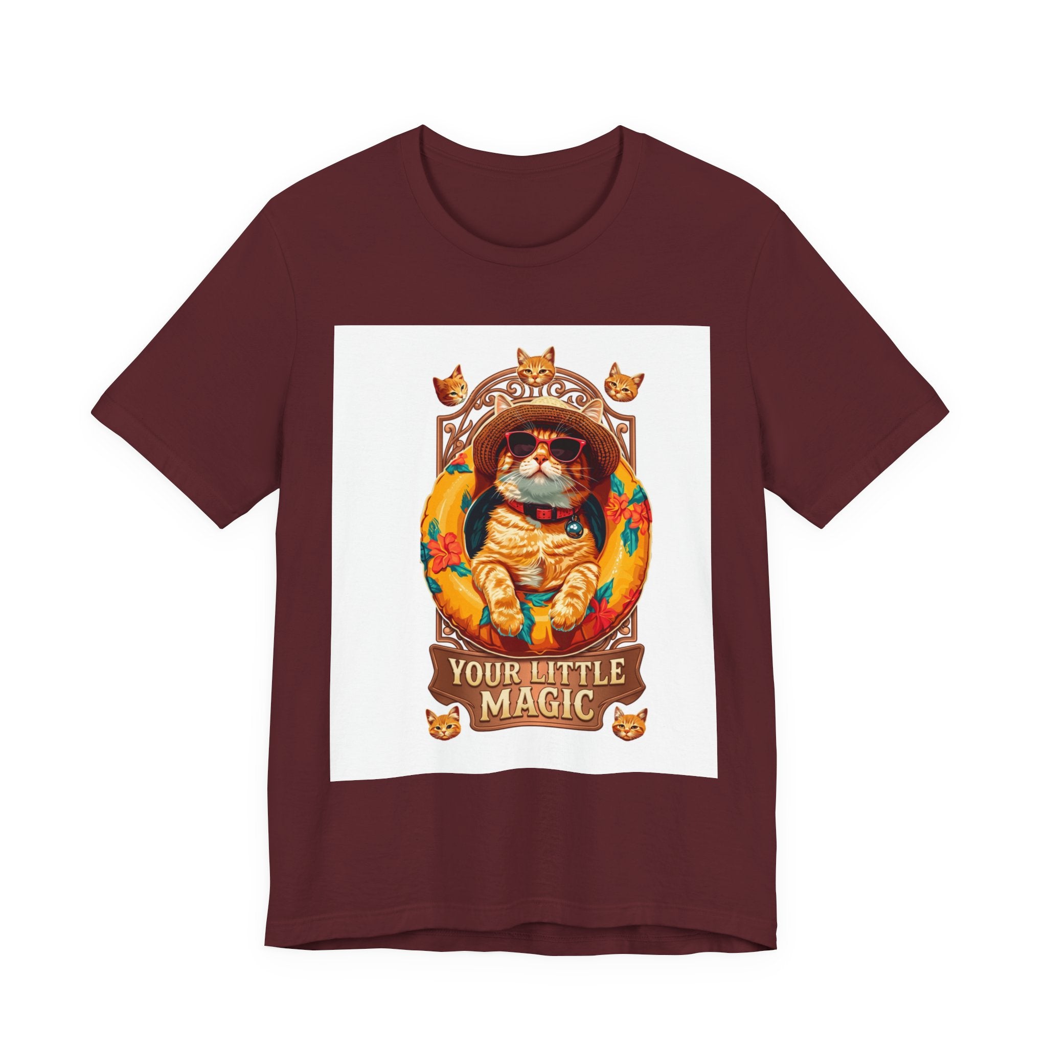 Cat Astronaut T-Shirt — "You're My Little Magic" Retro Space Cat Tee