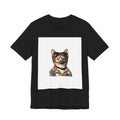 Cat in Sunglasses Hawaiian Shirt T-Shirt — Cool Vacation Cat Tee