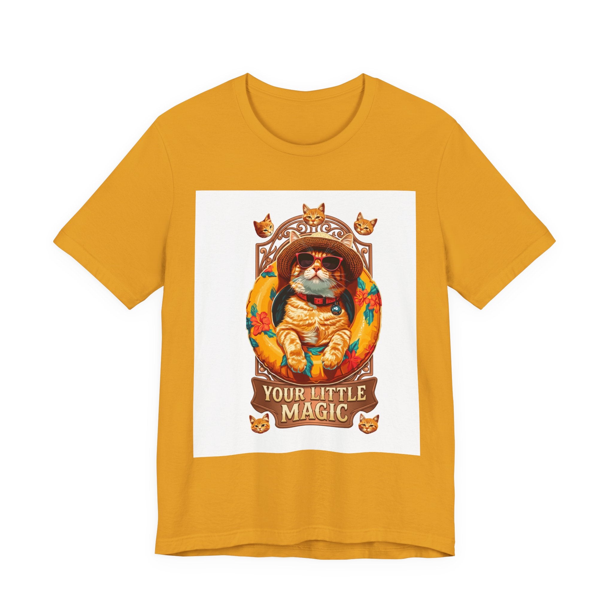 Cat Astronaut T-Shirt — "You're My Little Magic" Retro Space Cat Tee