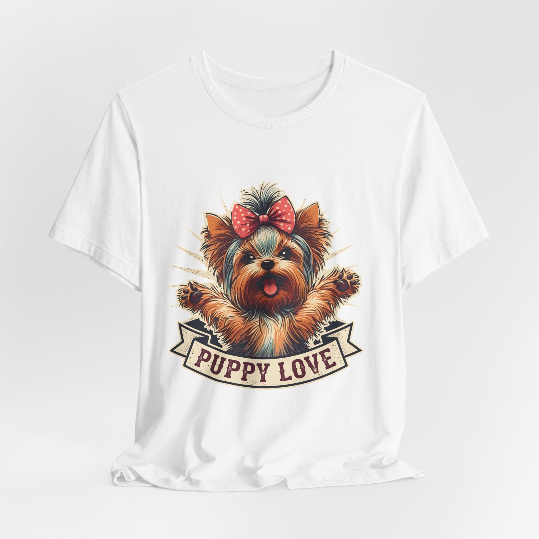 Puppy Love Tee — Cute Yorkie Dog Graphic T-Shirt