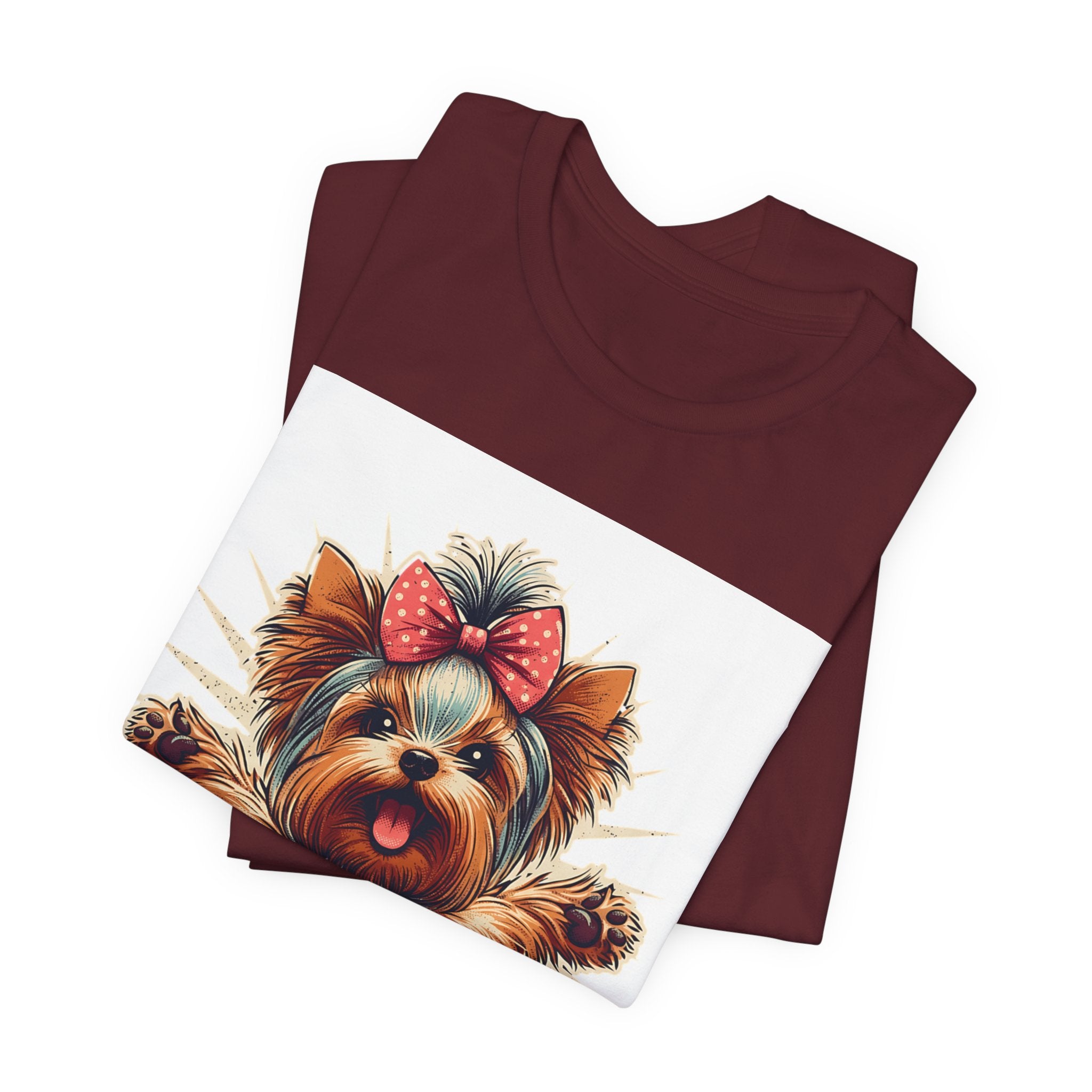 Puppy Love Tee — Cute Yorkie Dog Graphic T-Shirt