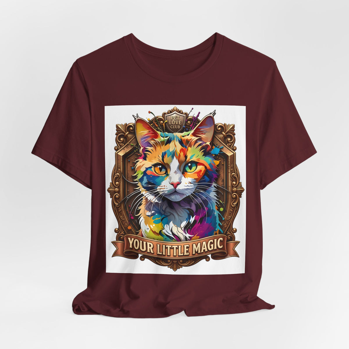 Cat T-Shirt — Colorful 'Your Little Magic' Graphic Tee