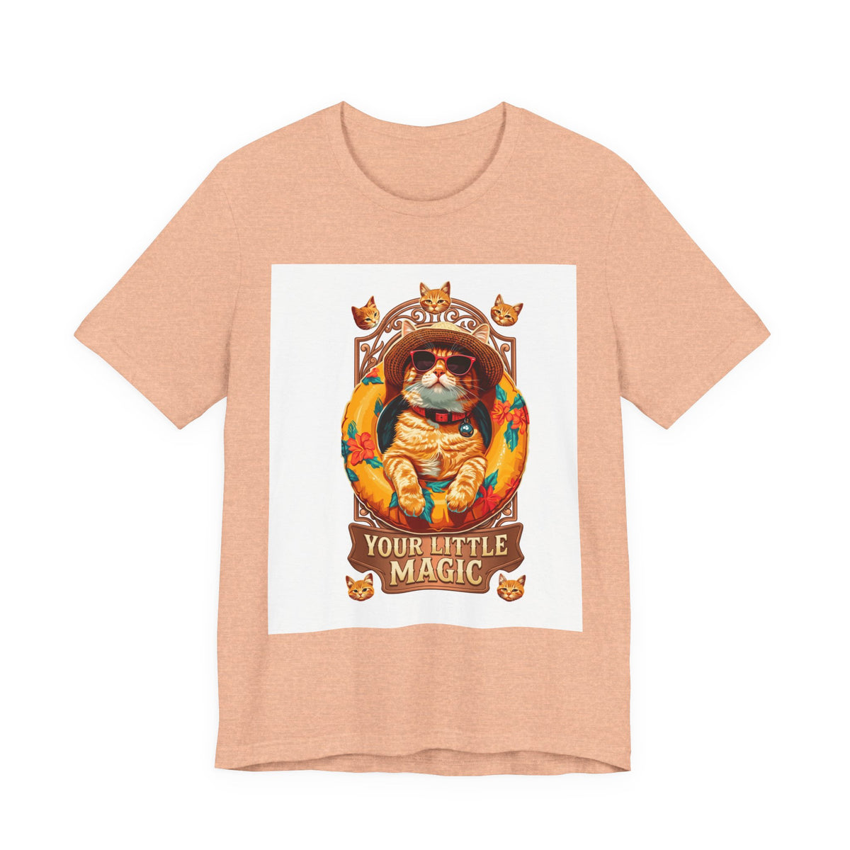 Cat Astronaut T-Shirt — "You're My Little Magic" Retro Space Cat Tee