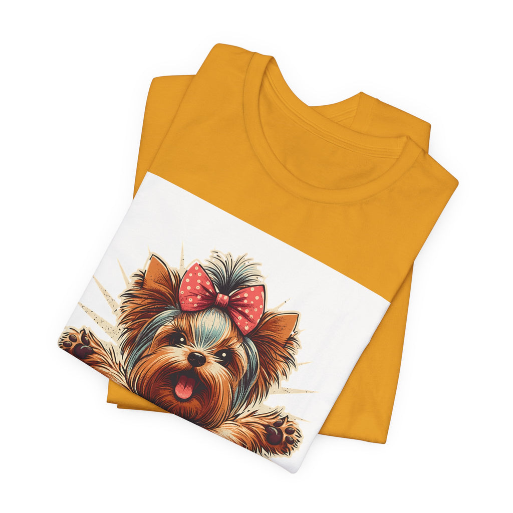 Puppy Love Tee — Cute Yorkie Dog Graphic T-Shirt